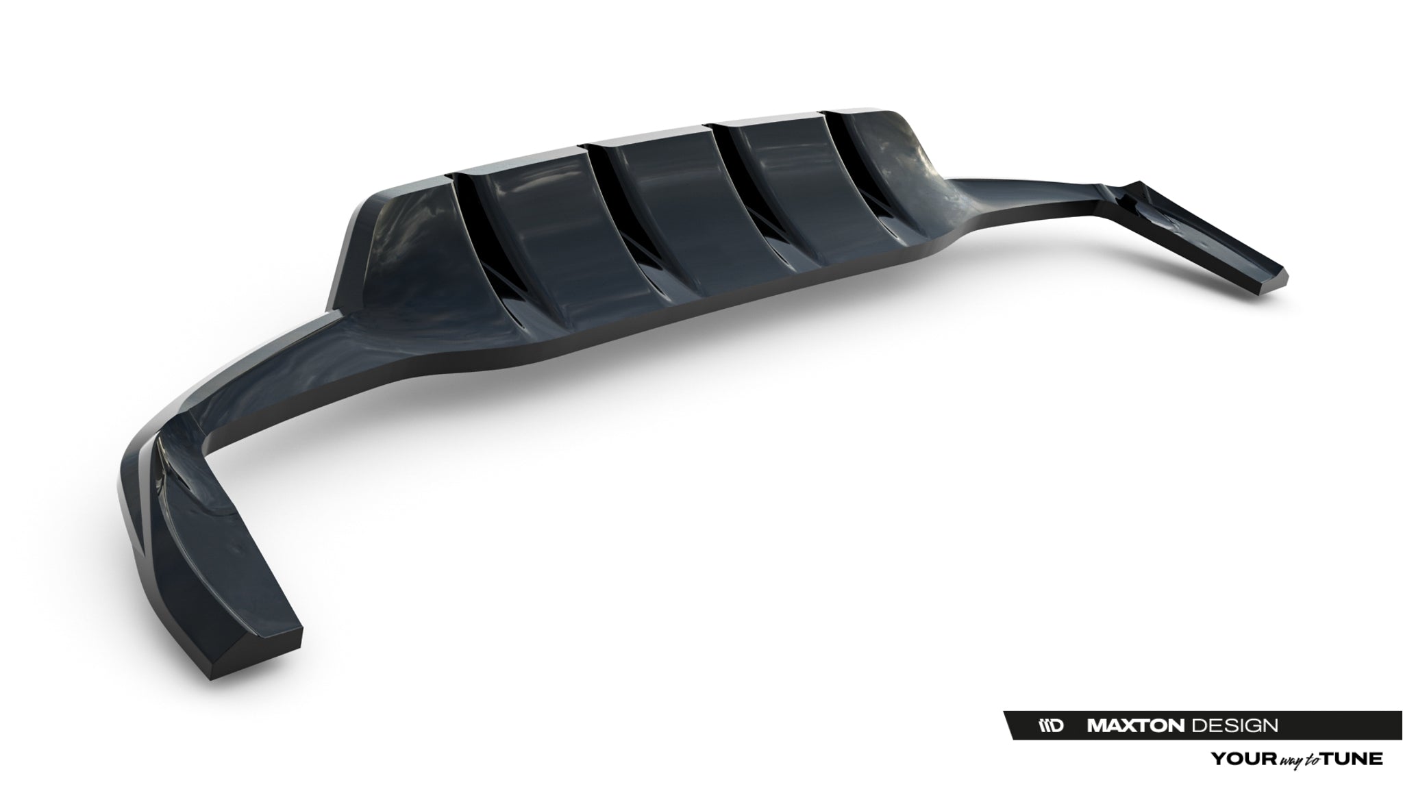 Maxton Design - Mittlerer Cup Diffusor DTM Look Heck Ansatz für Mercedes - Benz GLA 45 AMG X156 Facelift - Aerowerk.