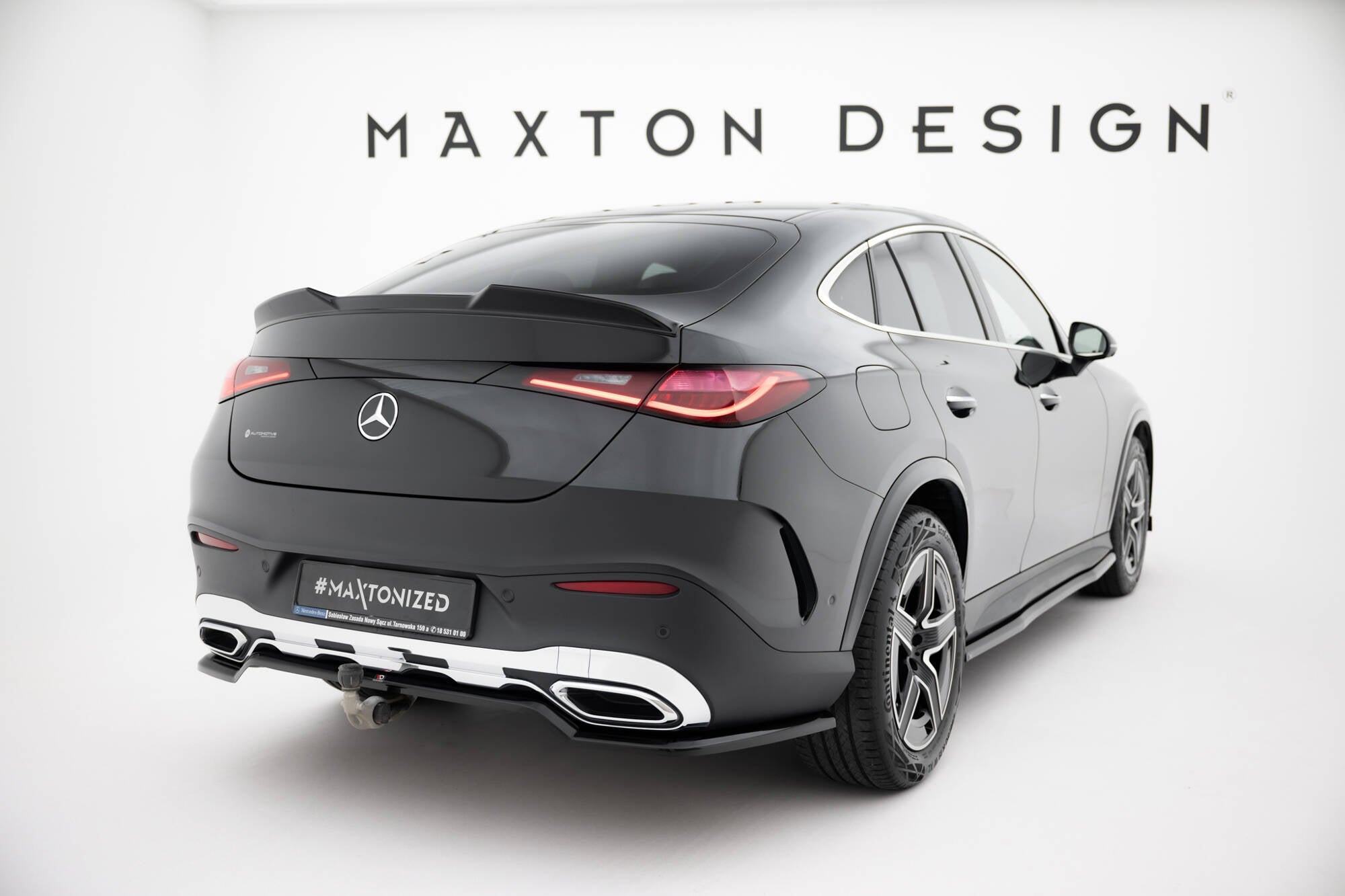 Maxton Design - Mittlerer Cup Diffusor DTM Look Heck Ansatz für Mercedes - Benz GLC Coupe AMG - Line C254 - Aerowerk.