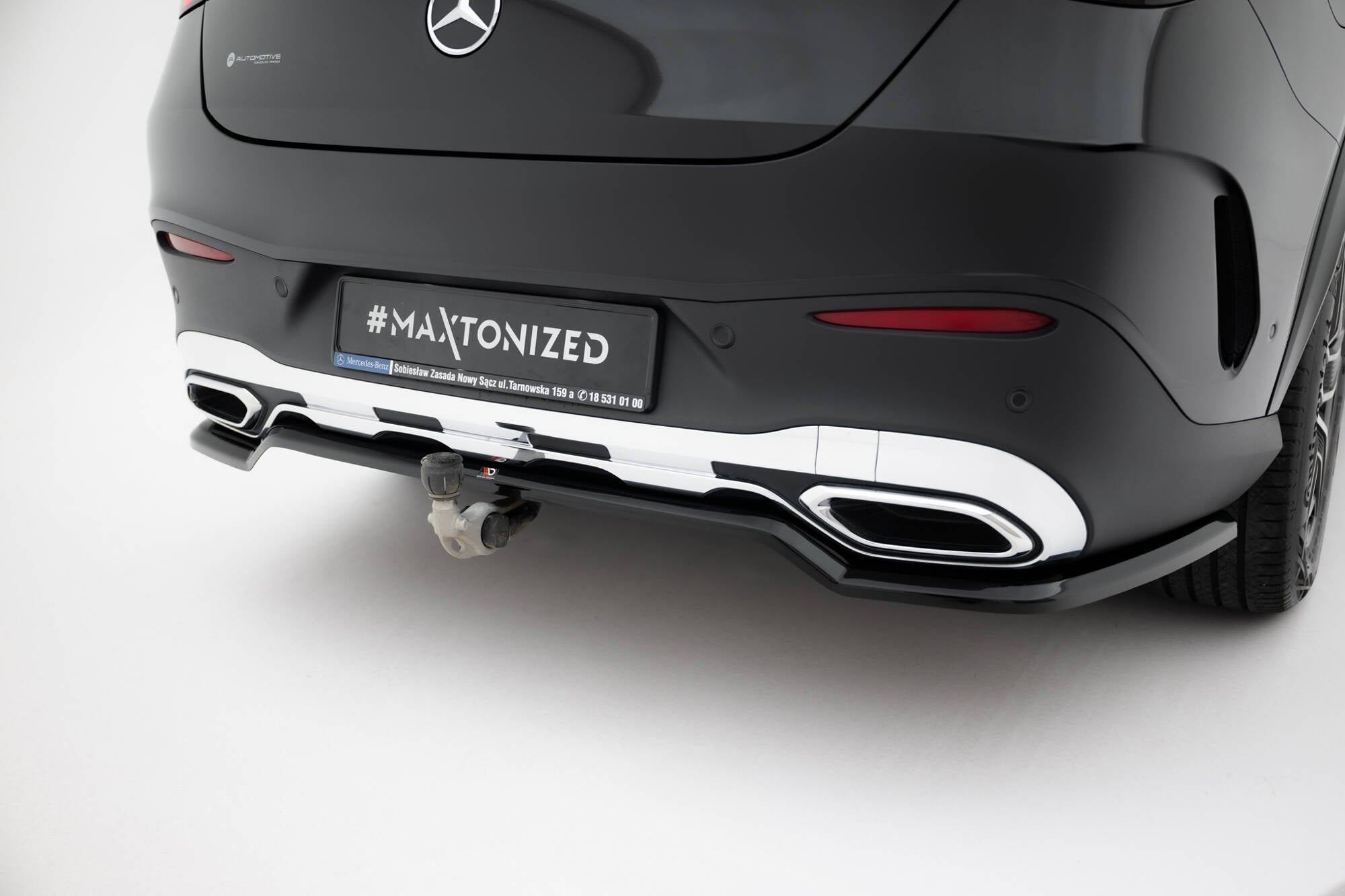 Maxton Design - Mittlerer Cup Diffusor DTM Look Heck Ansatz für Mercedes - Benz GLC Coupe AMG - Line C254 - Aerowerk.