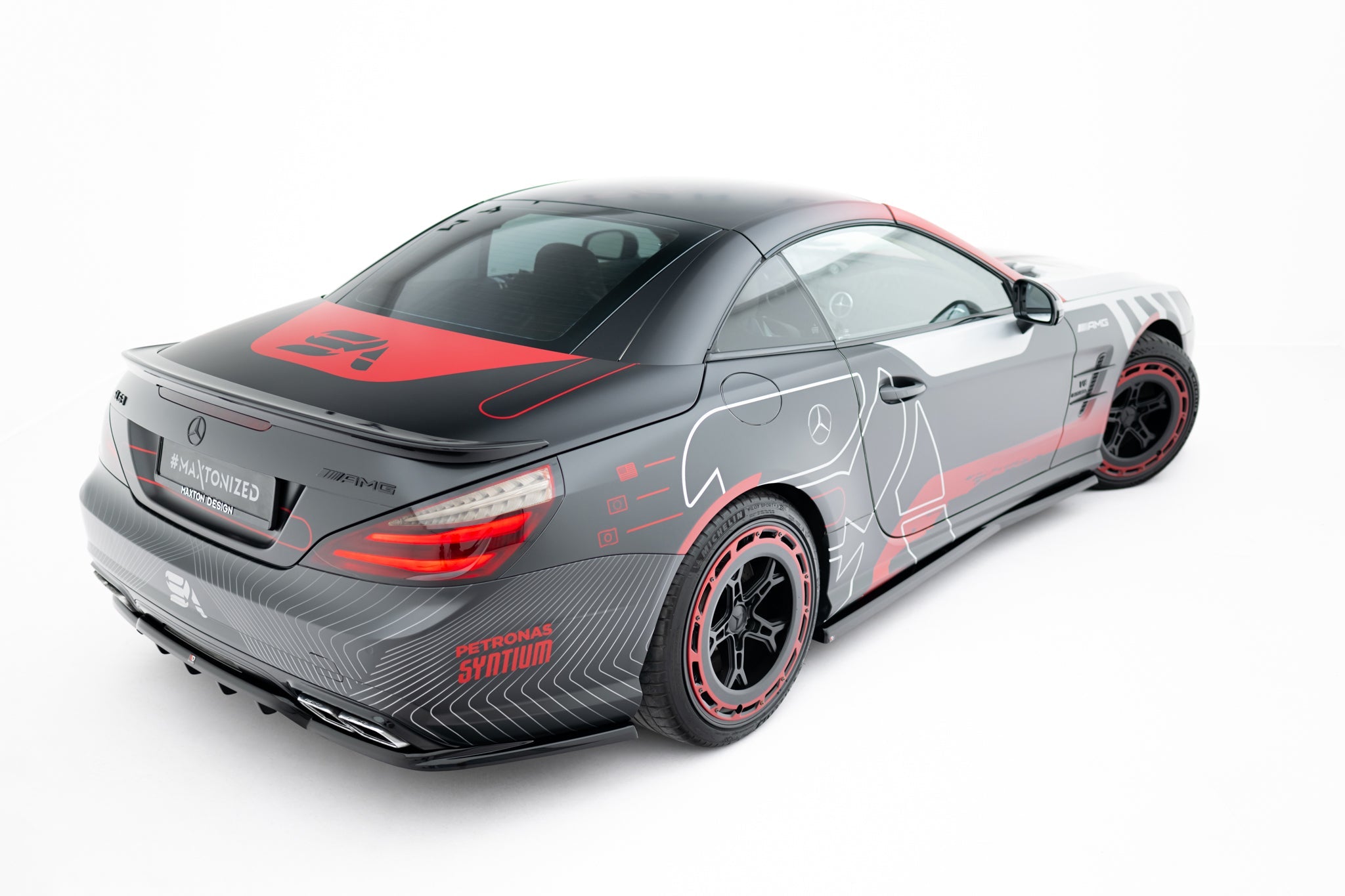 Maxton Design - Mittlerer Cup Diffusor DTM Look Heck Ansatz für Mercedes - Benz SL 63 AMG R231 - Aerowerk.