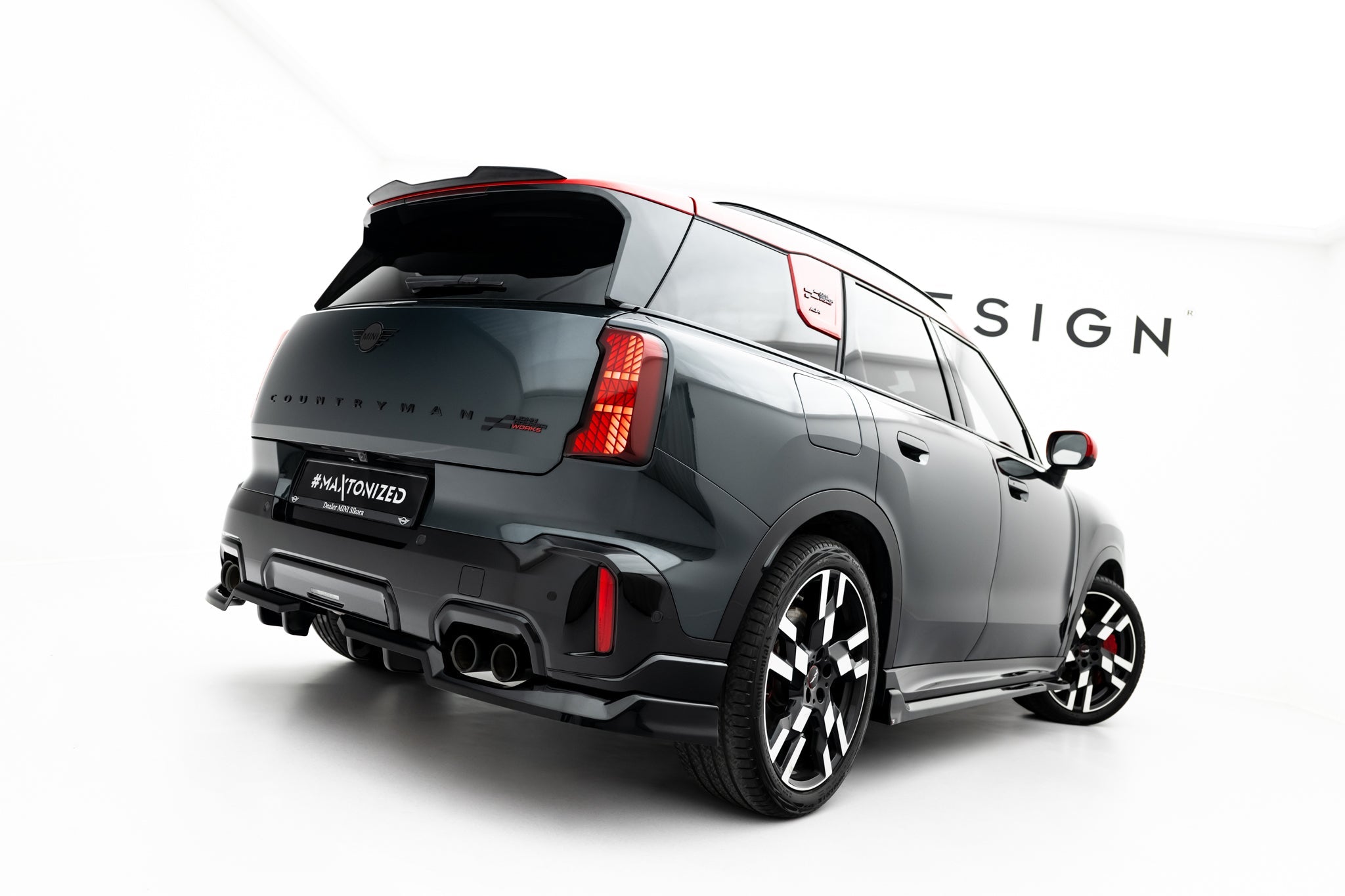 Maxton Design - Mittlerer Cup Diffusor DTM Look Heck Ansatz für Mini Countryman JCW U25 - Aerowerk.