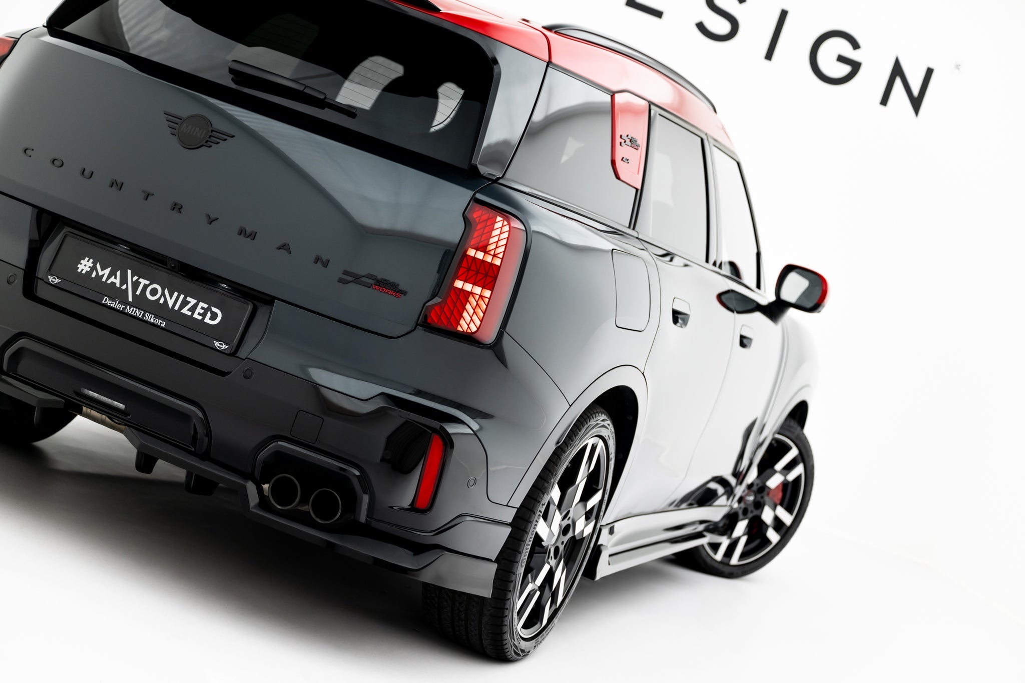 Maxton Design - Mittlerer Cup Diffusor DTM Look Heck Ansatz für Mini Countryman JCW U25 - Aerowerk.
