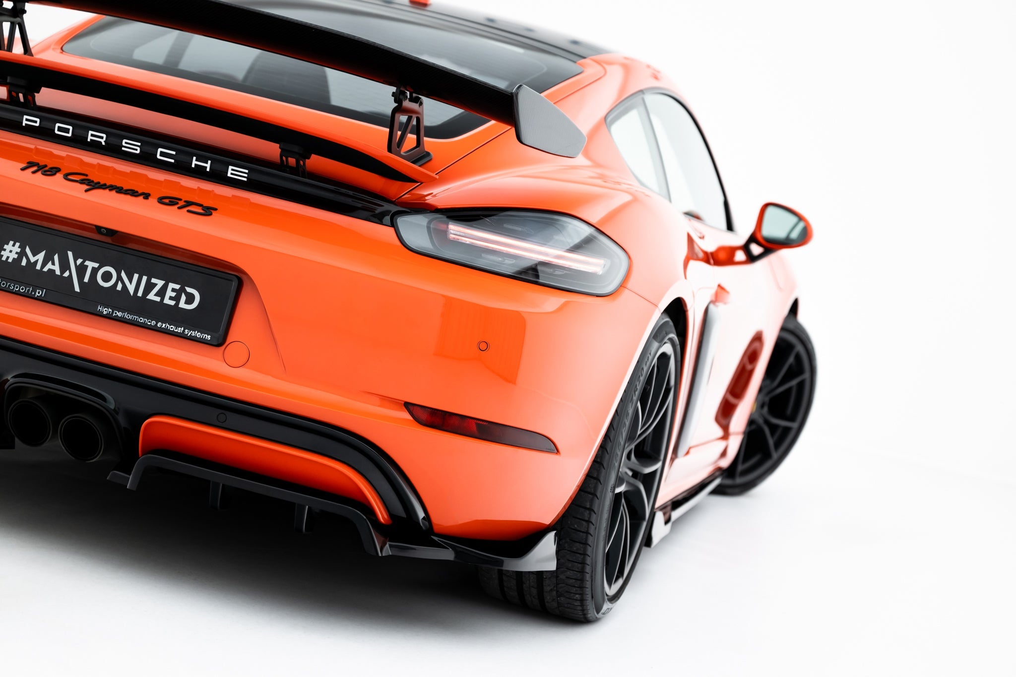 Maxton Design - Mittlerer Cup Diffusor DTM Look Heck Ansatz für Porsche 718 Cayman GTS 982c - Aerowerk.