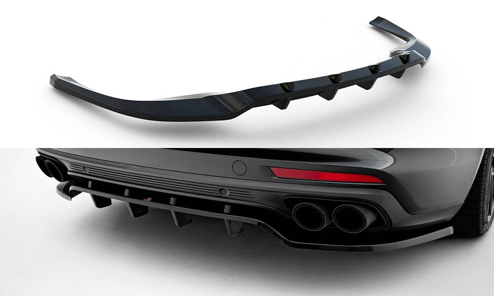 Maxton Design - Mittlerer Cup Diffusor DTM Look Heck Ansatz für Porsche Panamera Turbo S E - Hybrid / Panamera E - Hybrid / Panamera 4S 971 - Aerowerk.