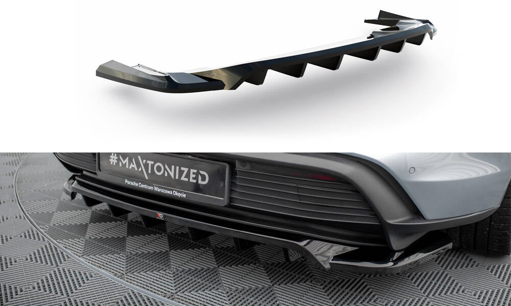 Maxton Design - Mittlerer Cup Diffusor DTM Look Heck Ansatz für Porsche Taycan / Taycan 4 / Taycan 4S / Taycan GTS Mk1 - Aerowerk.