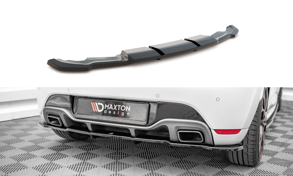 Maxton Design - Mittlerer Cup Diffusor DTM Look Heck Ansatz für Renault Clio RS Mk4 - Aerowerk.