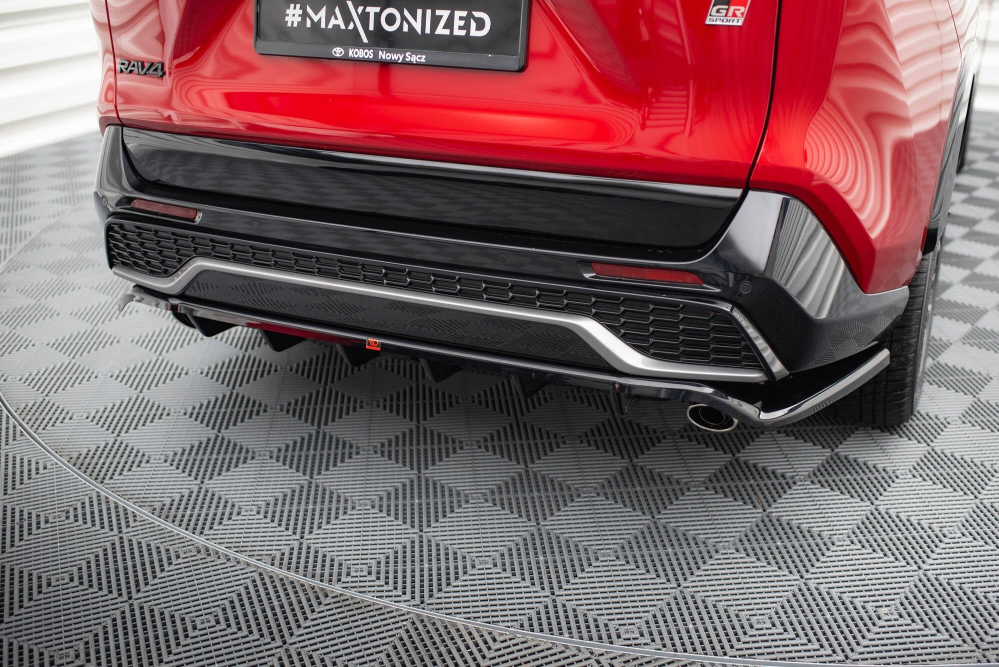 Maxton Design - Mittlerer Cup Diffusor DTM Look Heck Ansatz für Toyota RAV4 GR Sport Mk5 - Aerowerk.