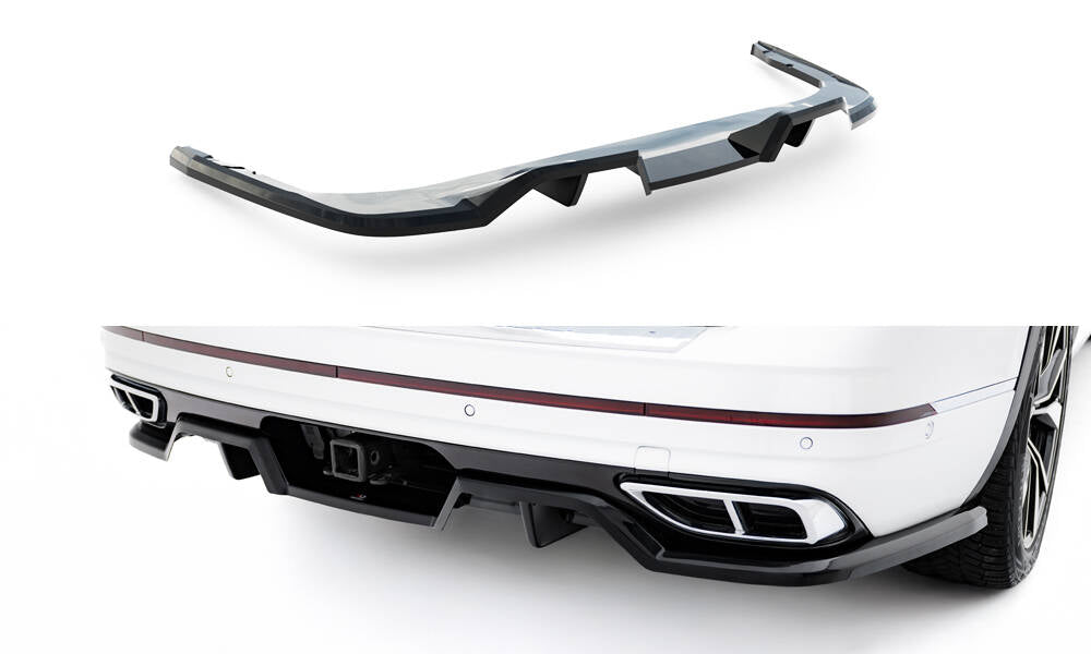 Maxton Design - Mittlerer Cup Diffusor DTM Look Heck Ansatz für VW Atlas R - Line Mk1 Facelift 2 - Aerowerk.