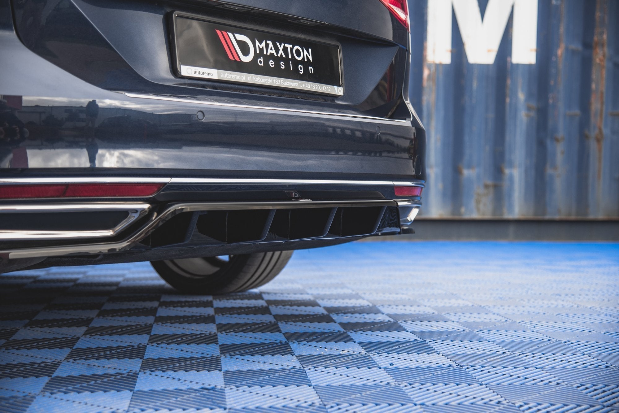 Maxton Design - Mittlerer Cup Diffusor DTM Look Heck Ansatz für VW Passat B8 - Aerowerk.