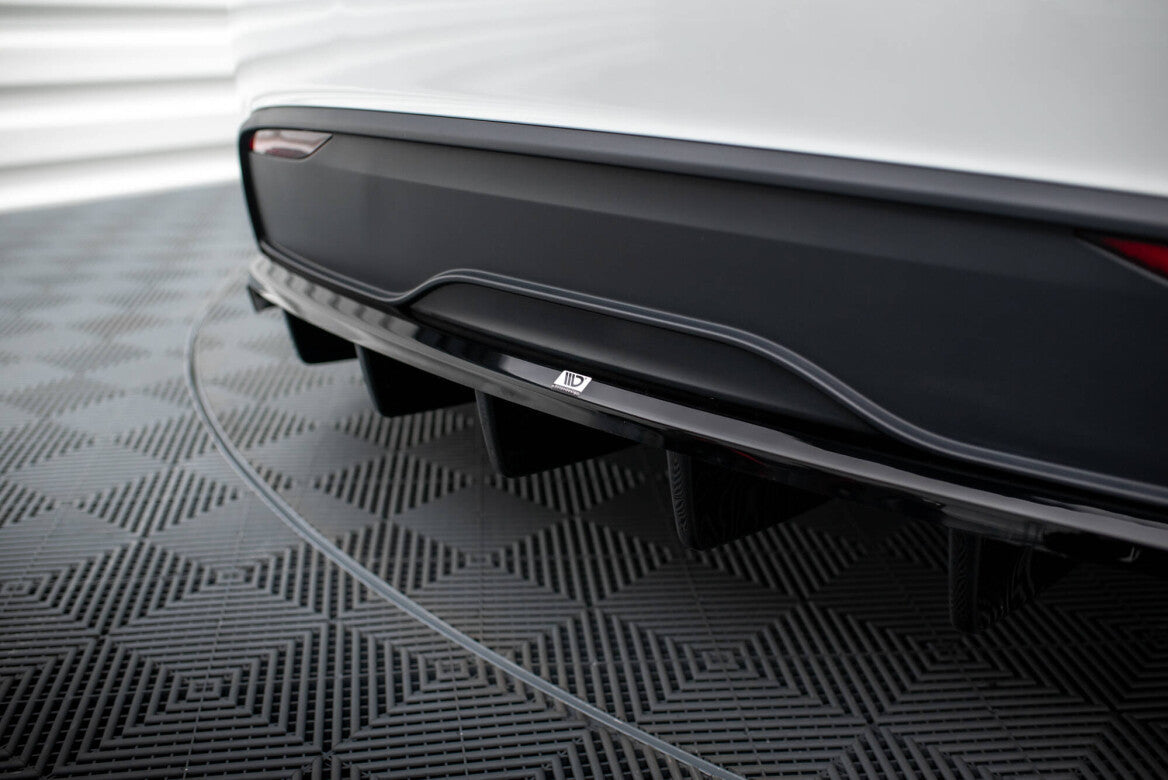 Mittlerer Cup Diffusor Heck Ansatz DTM Look für Tesla Model X Mk1 FL - Aerowerk.