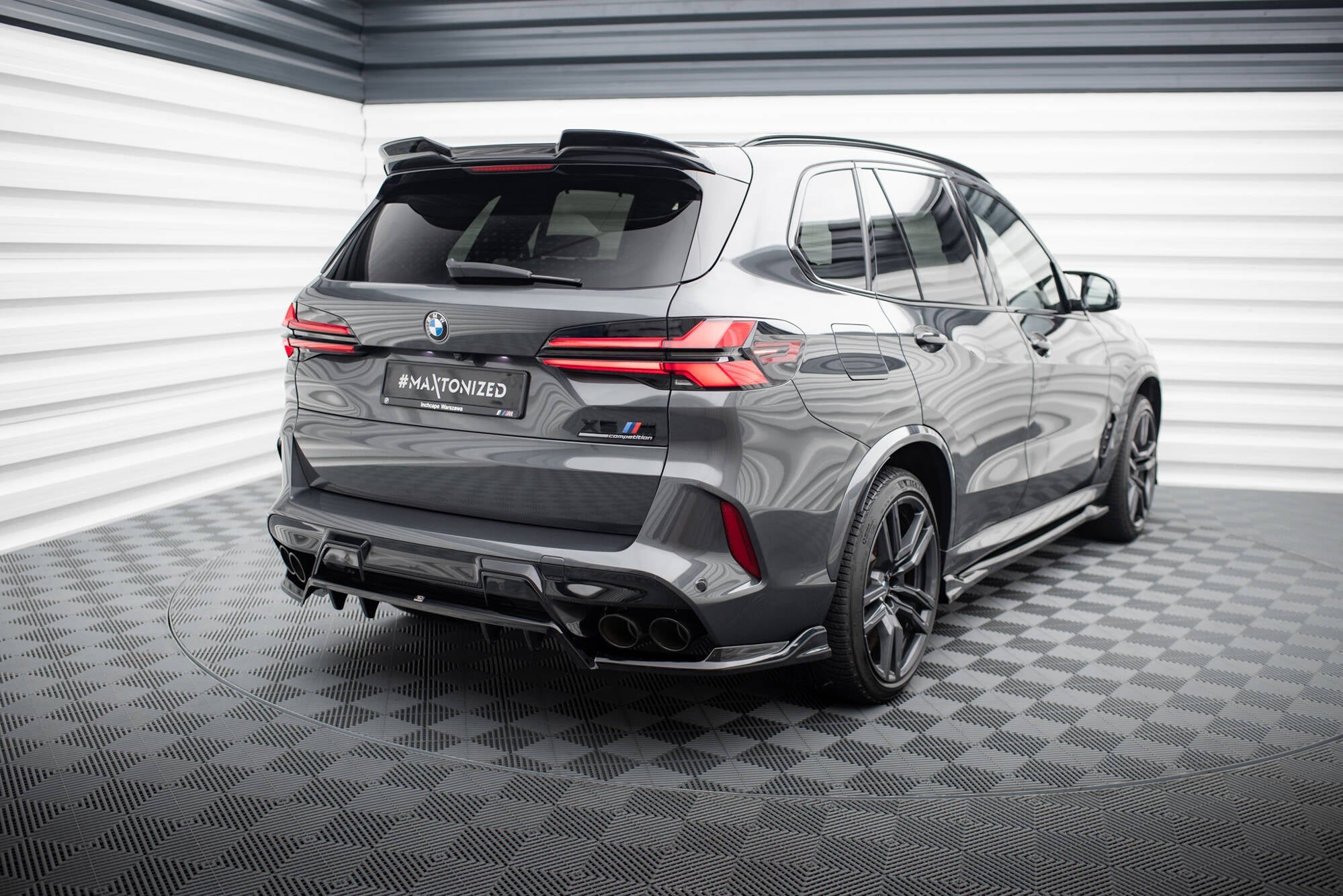Maxton Design - Mittlerer Cup Diffusor Heck Ansatz für BMW X5 M F95 Facelift - Aerowerk.