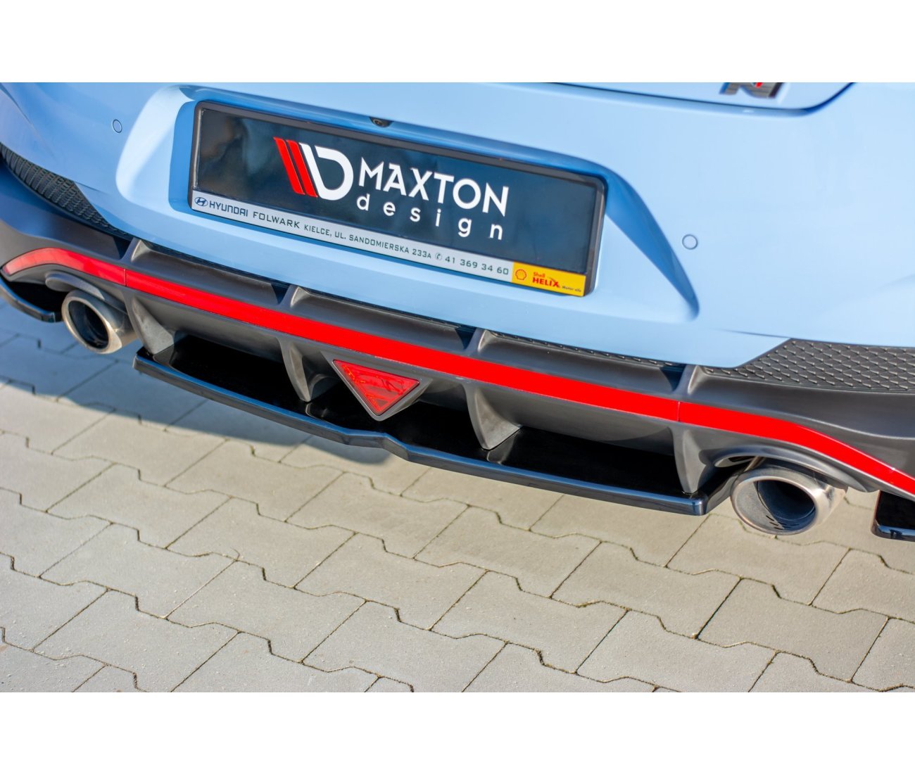 Mittlerer Cup Diffusor Heck für Hyundai I30N Fastback - Aerowerk.
