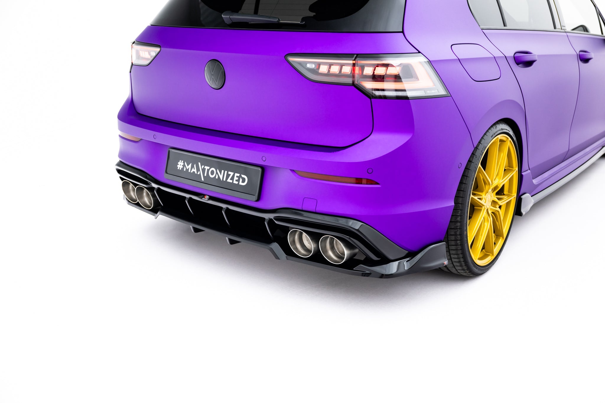 Maxton Design - Mittlerer Cup Diffusor V1 DTM Look Heck Ansatz für VW Golf R Mk8 / Mk8 Facelift - Aerowerk.