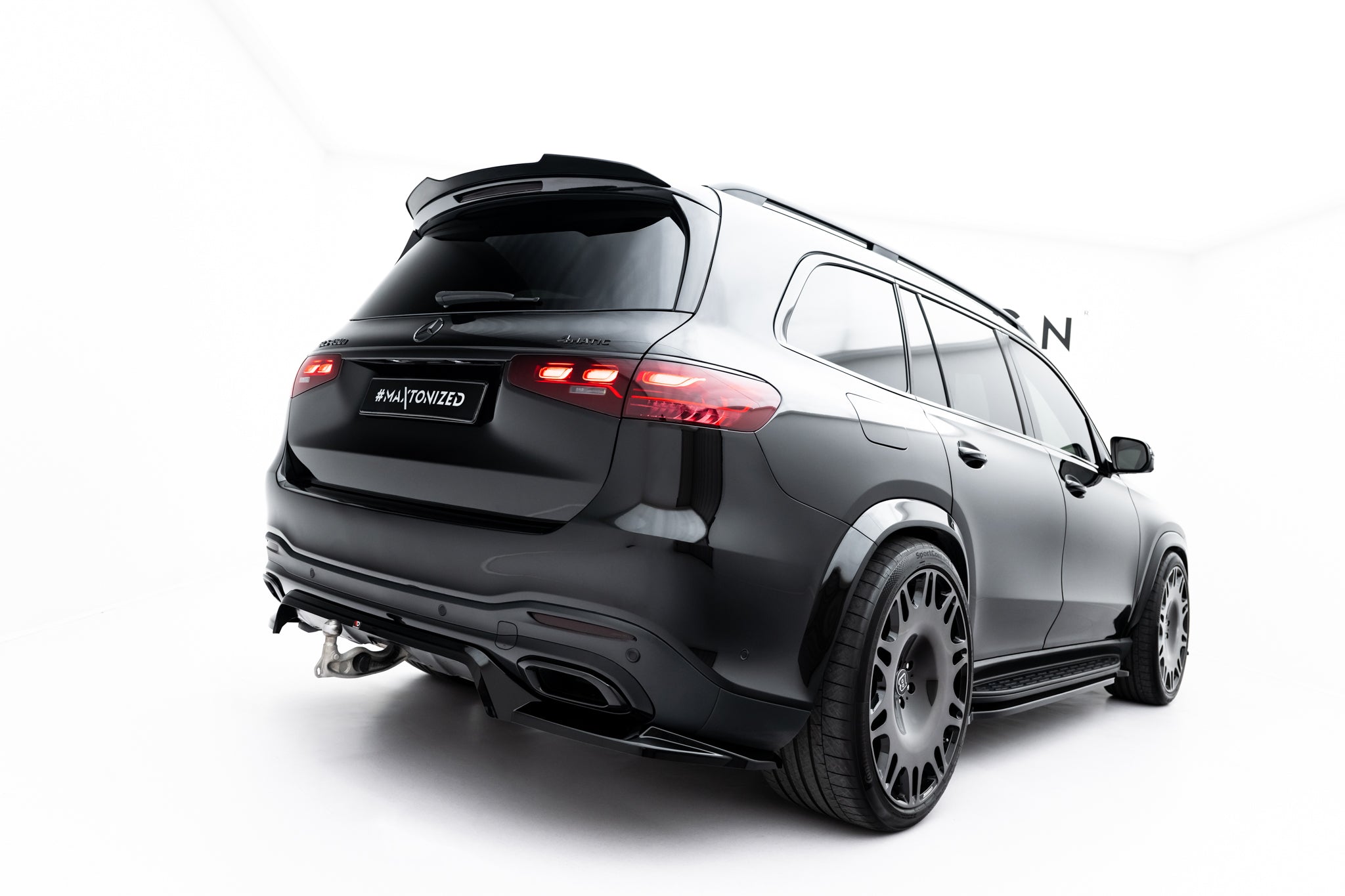 Maxton Design - Mittlerer Cup Diffusor V2 DTM Look Heck Ansatz für Mercedes - Benz GLS AMG - Line X167 - Aerowerk.