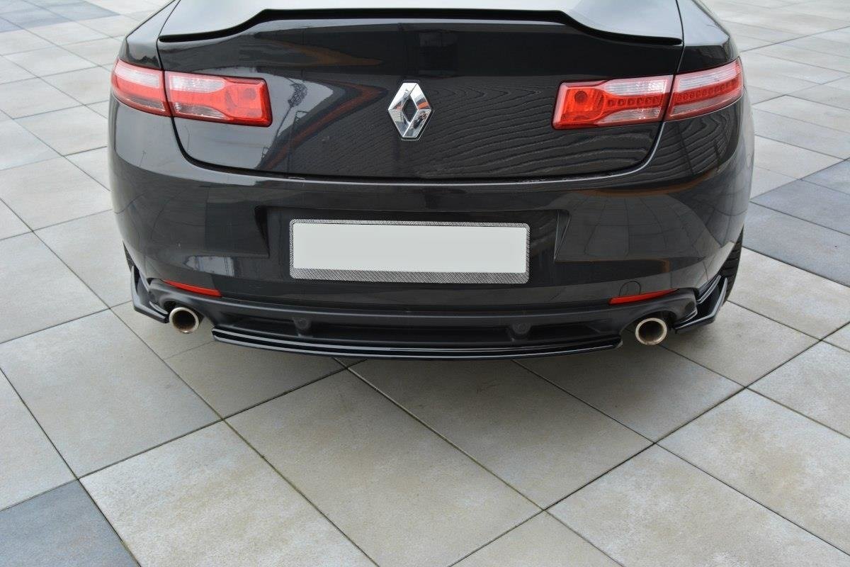 Maxton Design - Mittlerer Diffusor Heck Ansatz für Renault Laguna mk 3 Coupe schwarz matt - Aerowerk.