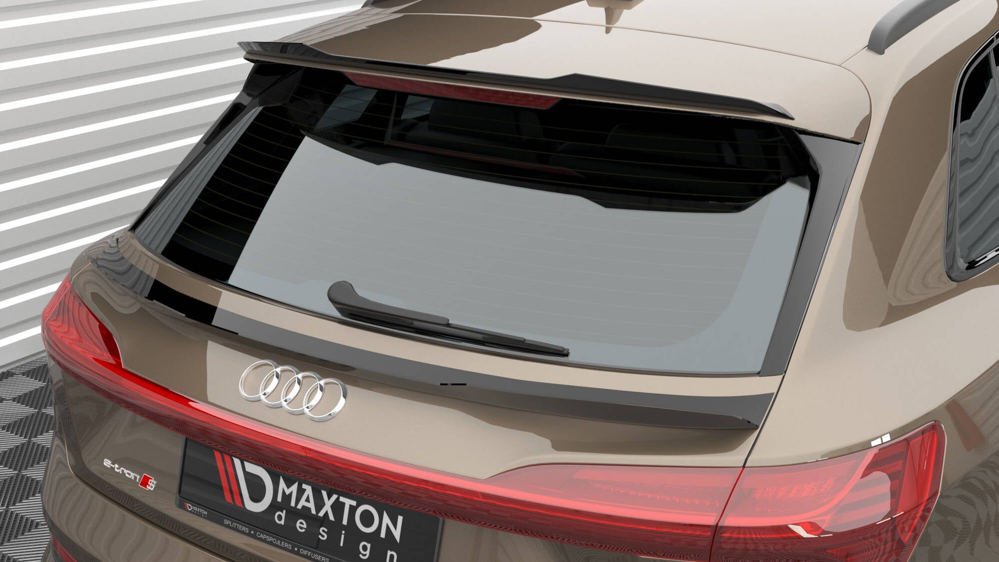Maxton Design - Niedriger Spoiler CAP für Audi e - tron - Aerowerk.