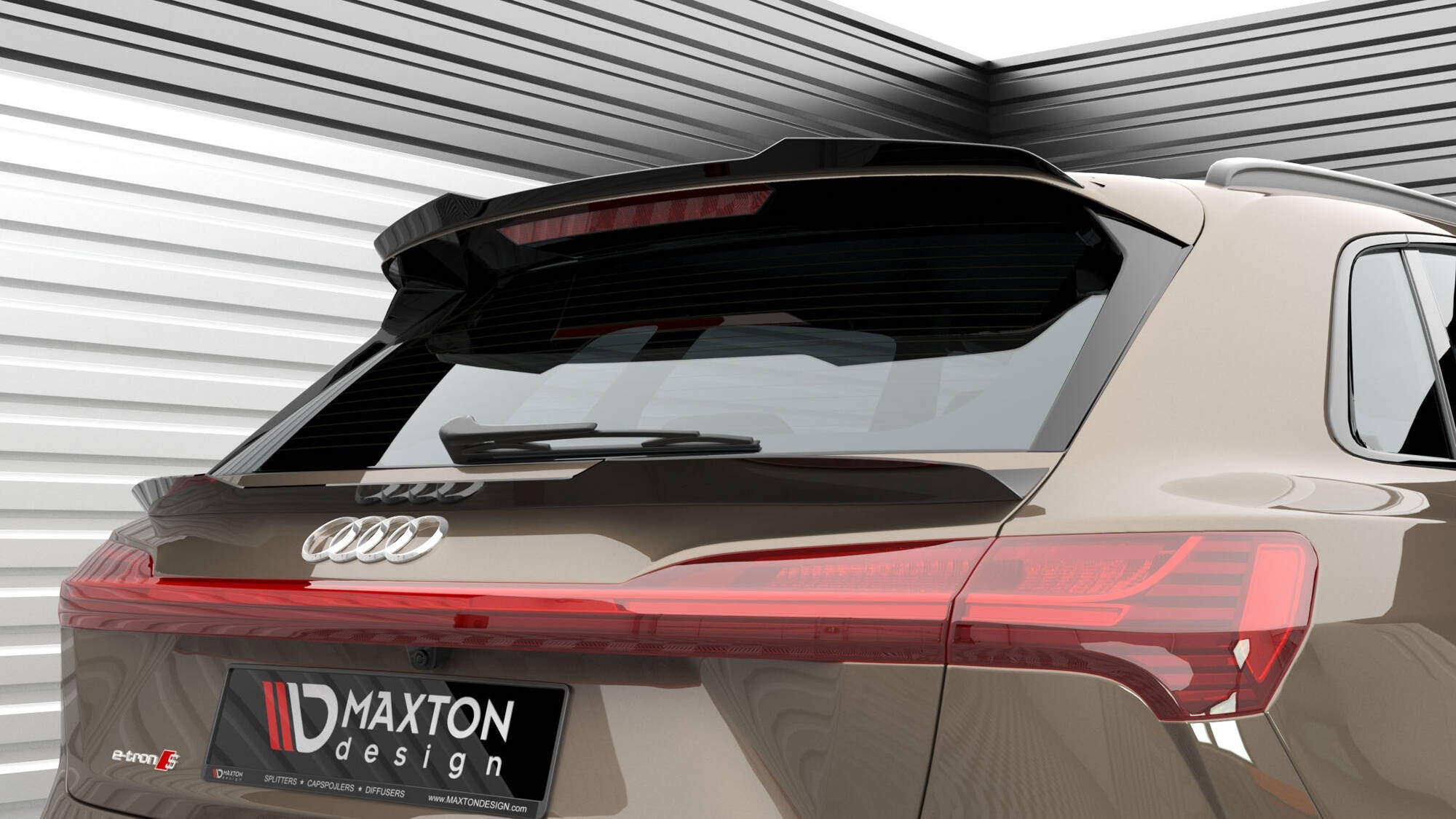 Maxton Design - Niedriger Spoiler CAP für Audi e - tron - Aerowerk.