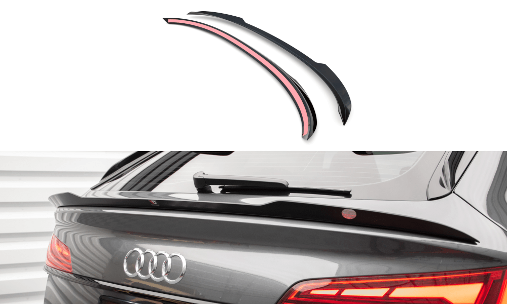 Maxton Design - Niedriger Spoiler CAP für Audi SQ5 / Q5 S - Line Sportback Mk2 Facelift - Aerowerk.