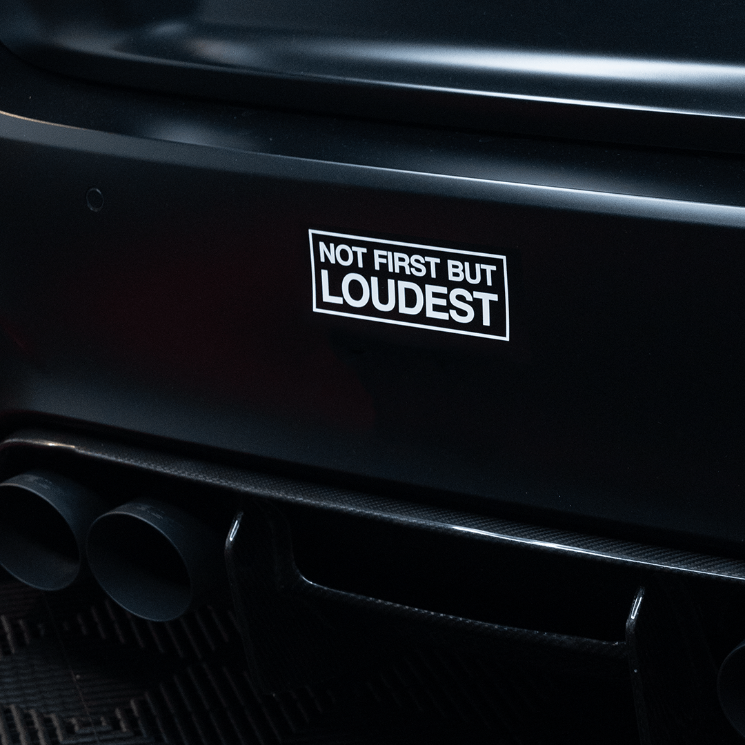 NOT FIRST BUT LOWEST/LOUDEST STICKER - Aerowerk.