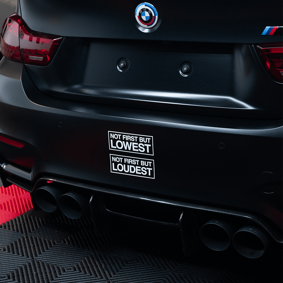 NOT FIRST BUT LOWEST/LOUDEST STICKER - Aerowerk.
