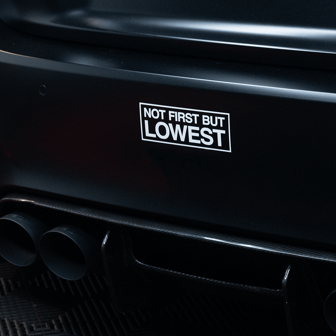 NOT FIRST BUT LOWEST/LOUDEST STICKER - Aerowerk.