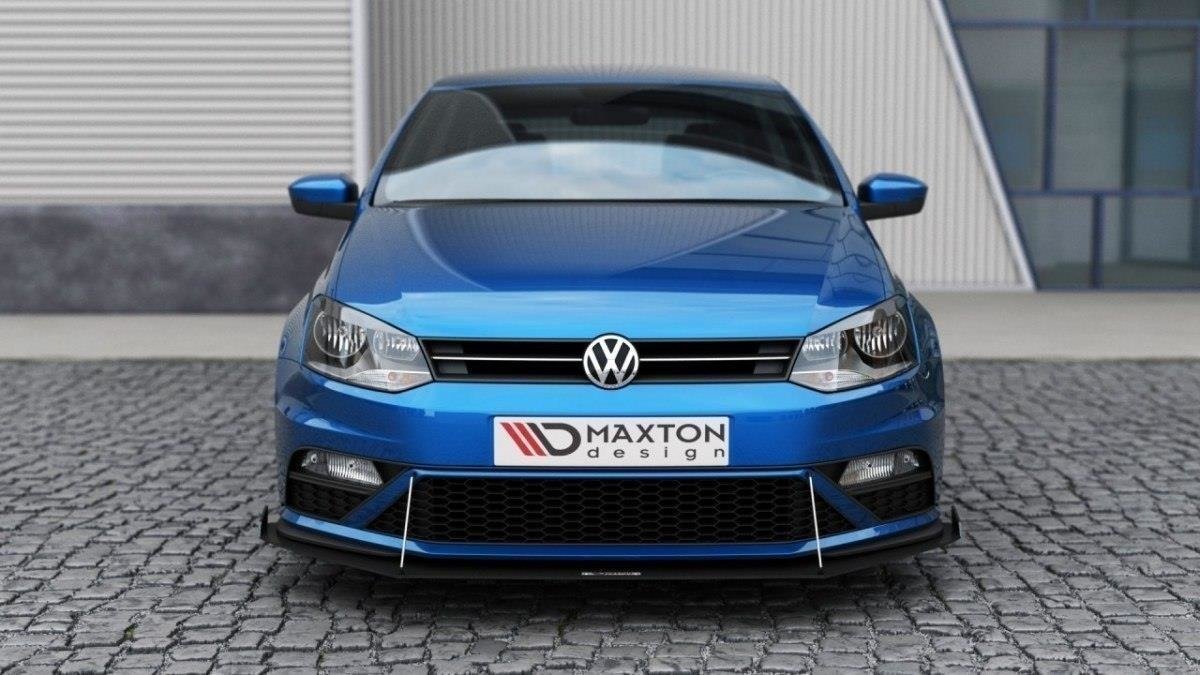 Maxton Design - Racing Frontlippe für (Mit Flügeln) VW Polo GTI Mk5 Facelift - Aerowerk.