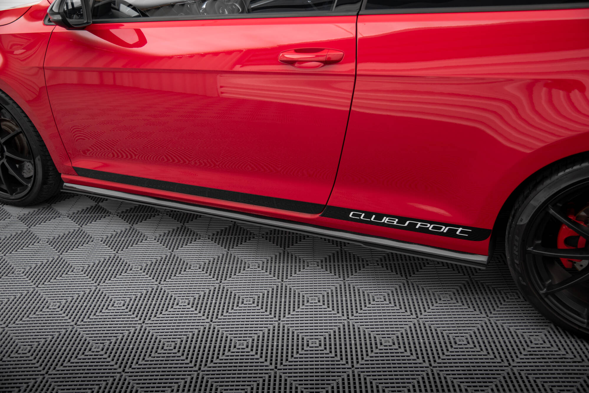 Maxton Design - Racing Seitenschweller Ansatz für VW GOLF 7 GTI CLUBSPORT - Aerowerk.