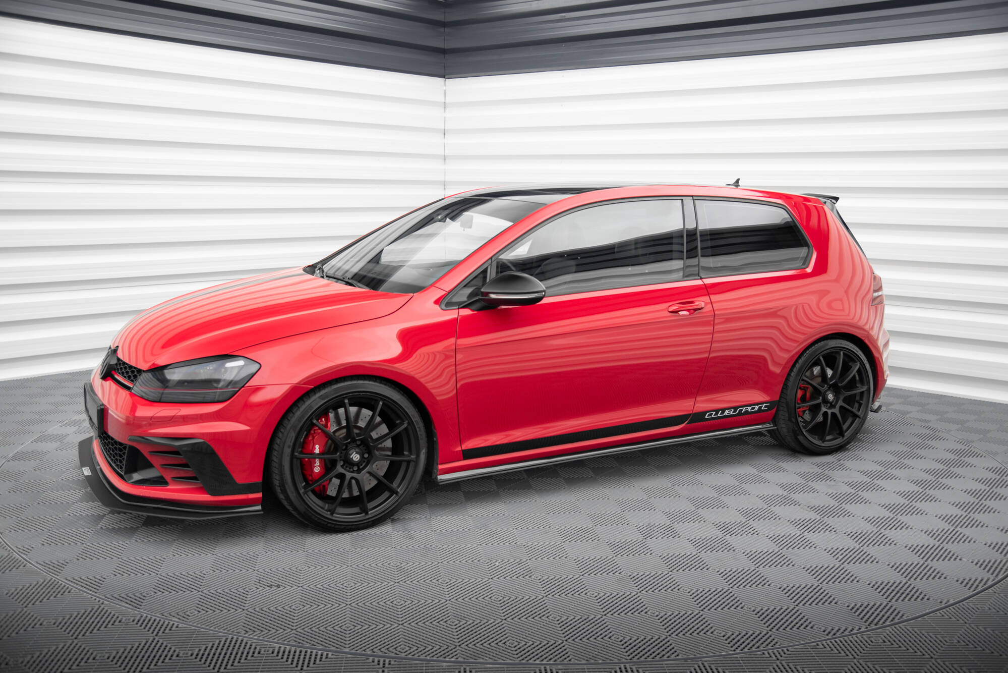 Maxton Design - Racing Seitenschweller Ansatz für VW GOLF 7 GTI CLUBSPORT - Aerowerk.