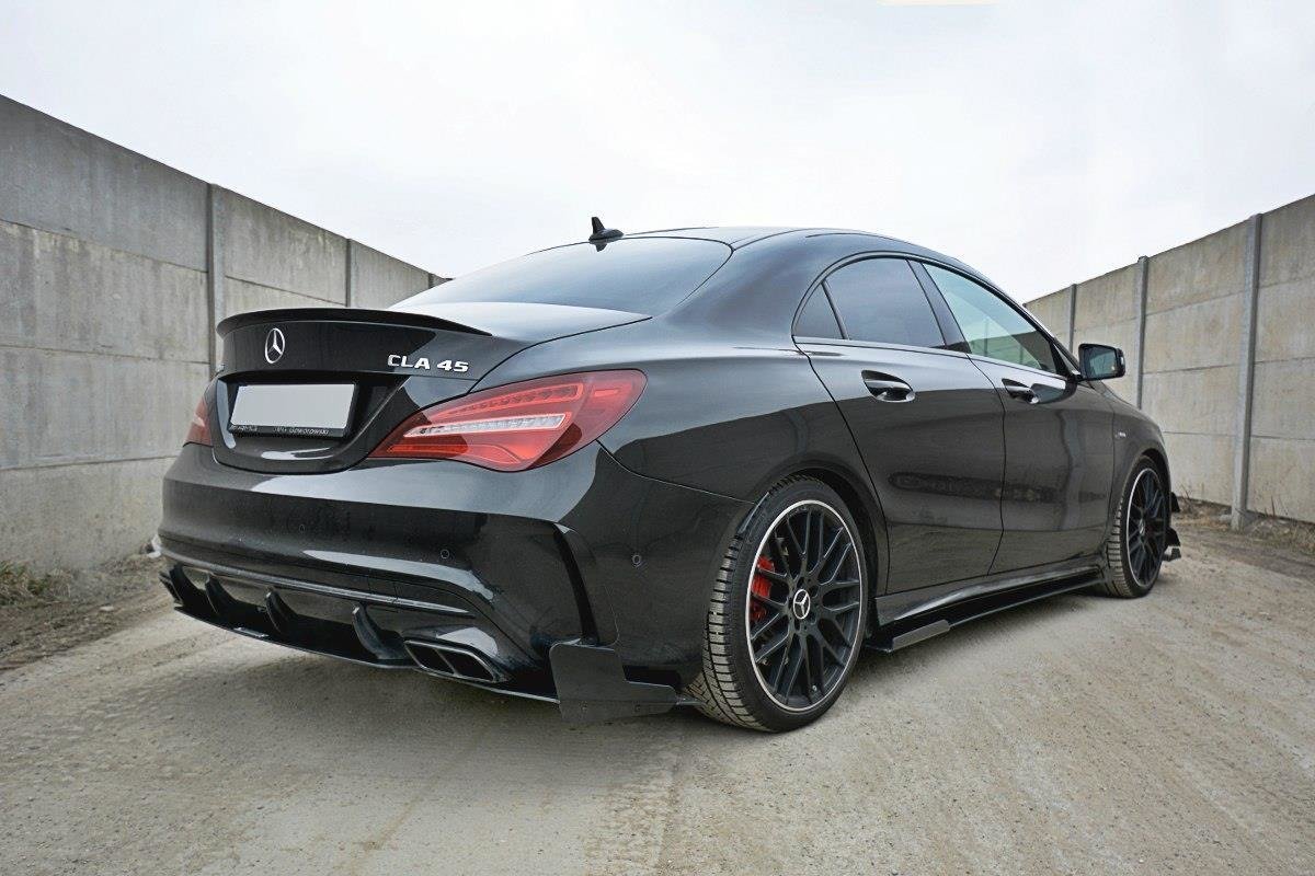 Maxton Design - Racing Seitenschweller V1 Ansatz für Mercedes CLA A45 AMG C117 Facelift - Aerowerk.