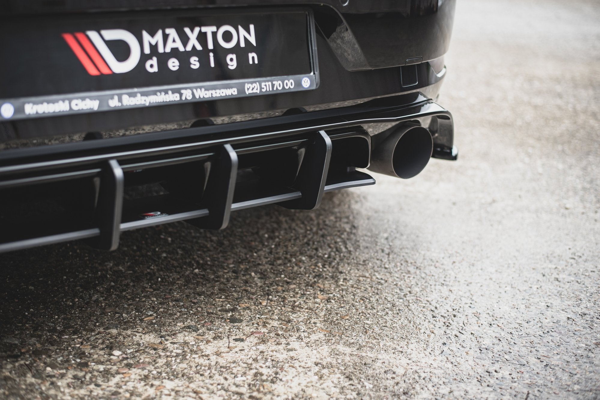 Maxton Design - Robuste Racing Diffusor für VW Golf 7 GTI TCR - Aerowerk.