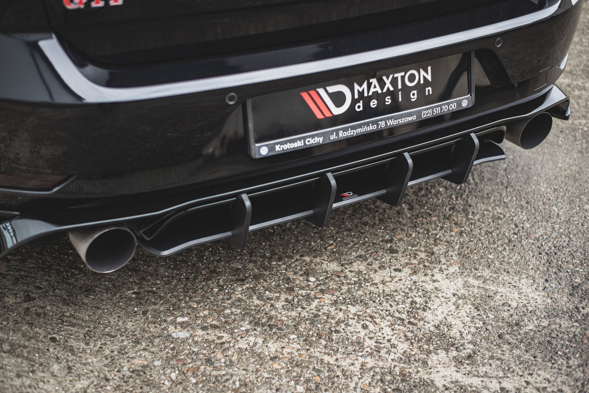 Maxton Design - Robuste Racing Diffusor für VW Golf 7 GTI TCR - Aerowerk.
