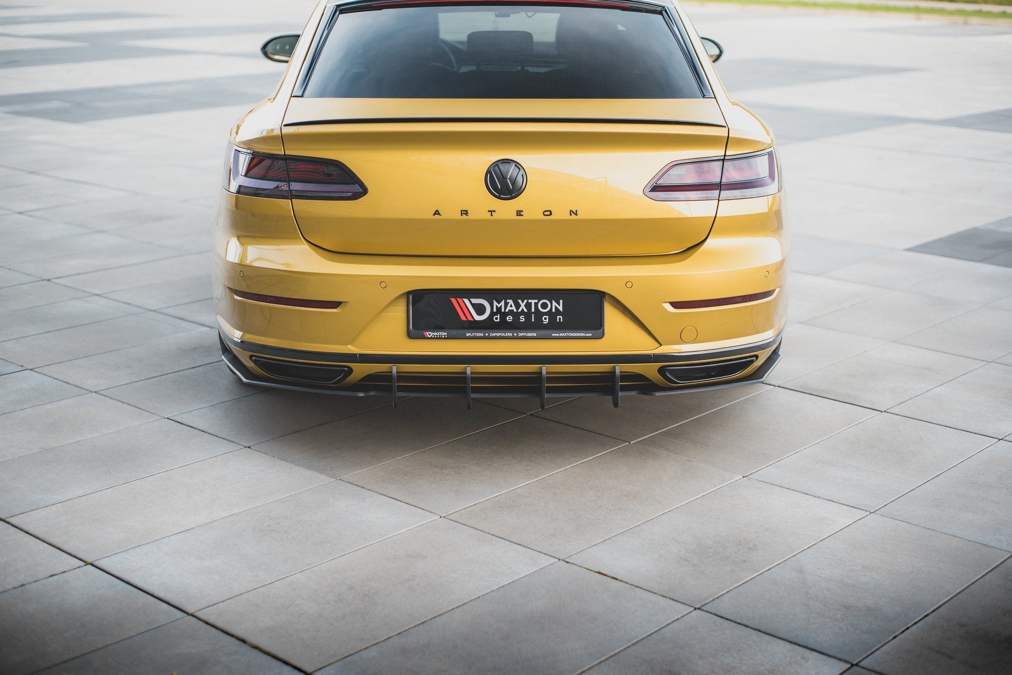 Maxton Design - Robuste Racing Diffusor Heck Ansatz für Volkswagen Arteon R - Line - Aerowerk.