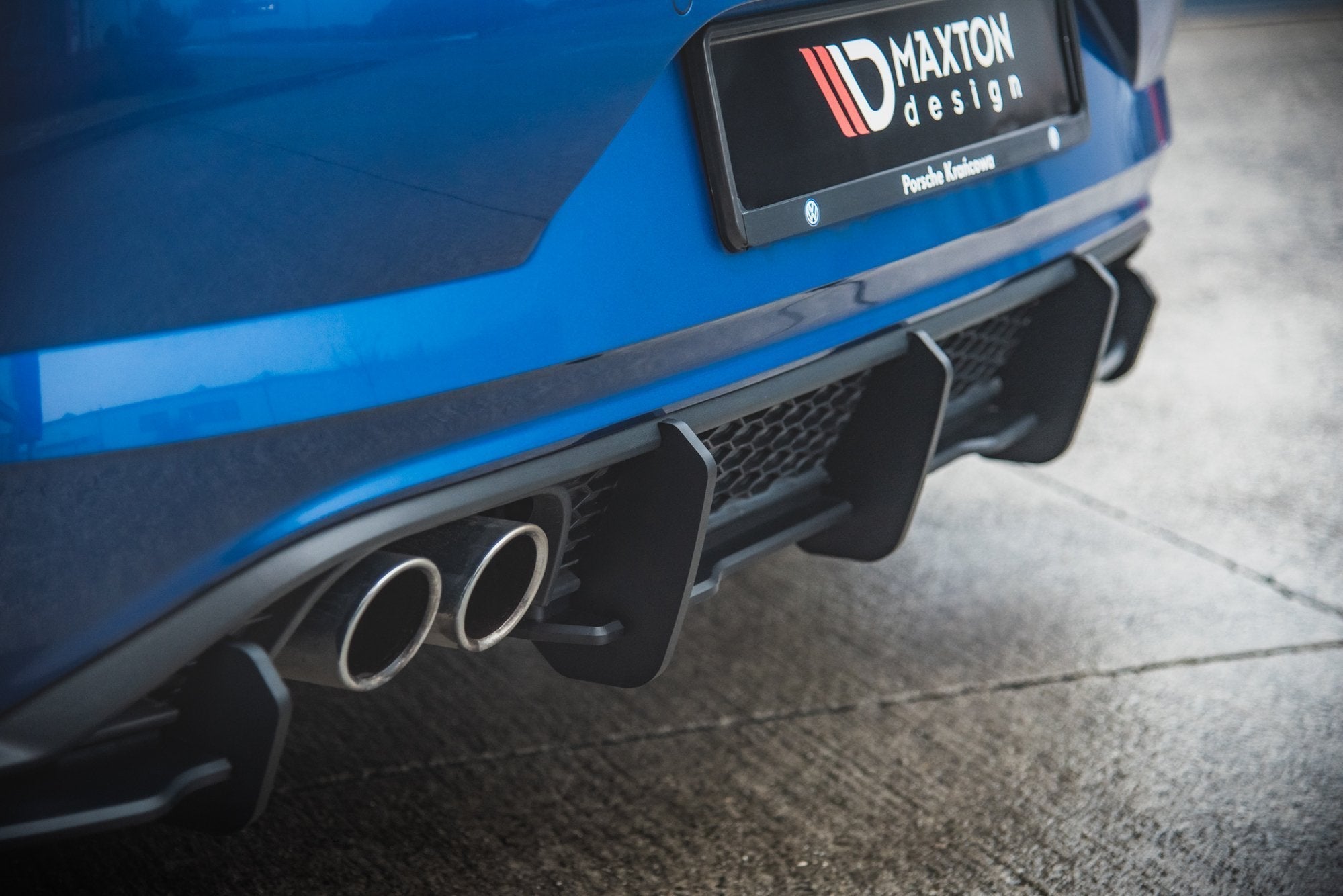 Maxton Design - Robuste Racing Diffusor Heck Ansatz für Volkswagen Polo GTI Mk6 - Aerowerk.