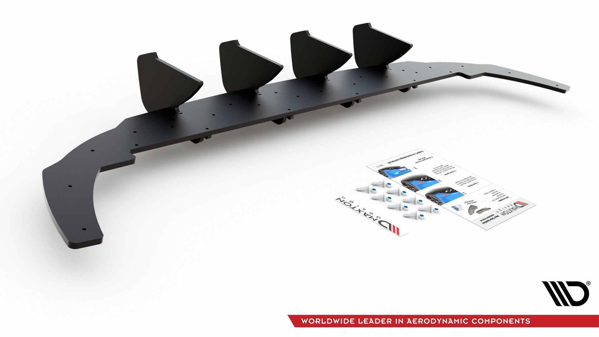 Maxton Design - Robuste Racing Diffusor V1 für VW Golf Mk8 - Aerowerk.