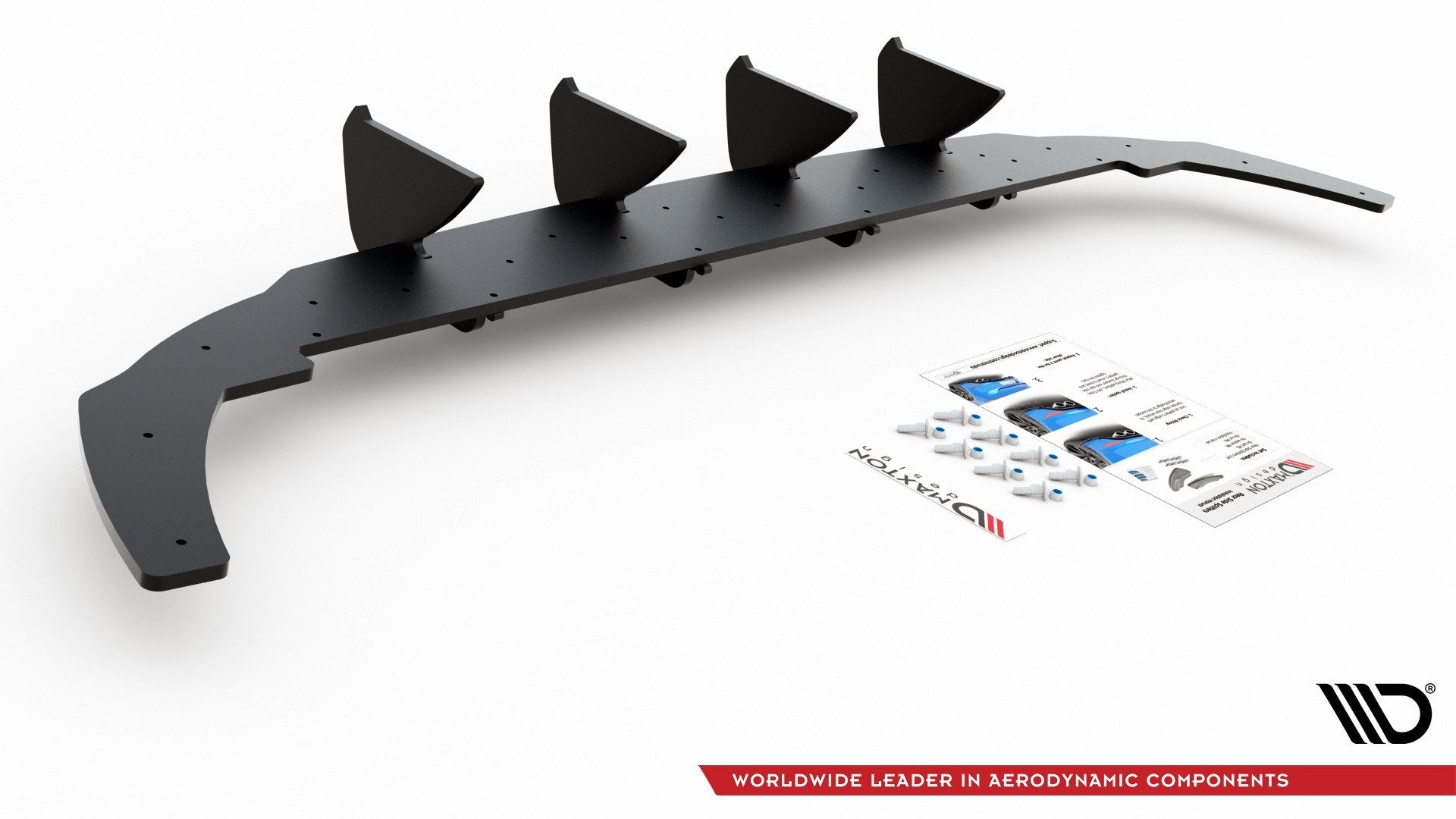 Maxton Design - Robuste Racing Diffusor V1 für VW Golf Mk8 - Aerowerk.