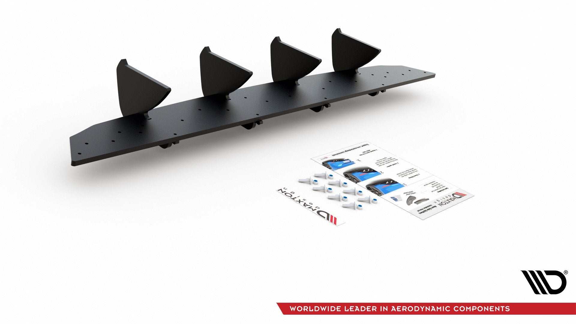 Maxton Design - Robuste Racing Diffusor V2 für VW Golf Mk8 - Aerowerk.