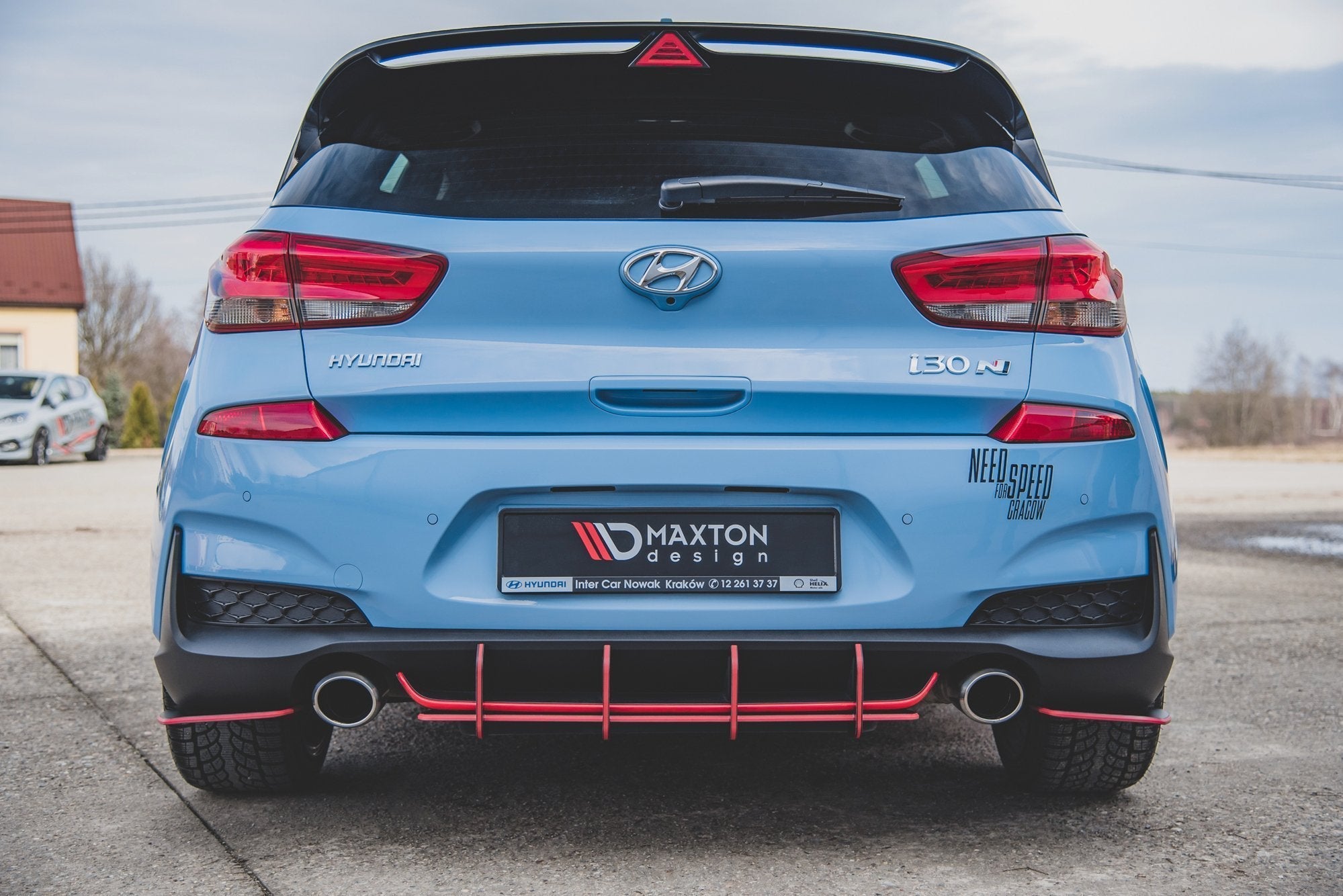 Maxton Design - Robuste Racing Heckschürze V.1 für Hyundai I30 N Mk3 Hatchback - Aerowerk.