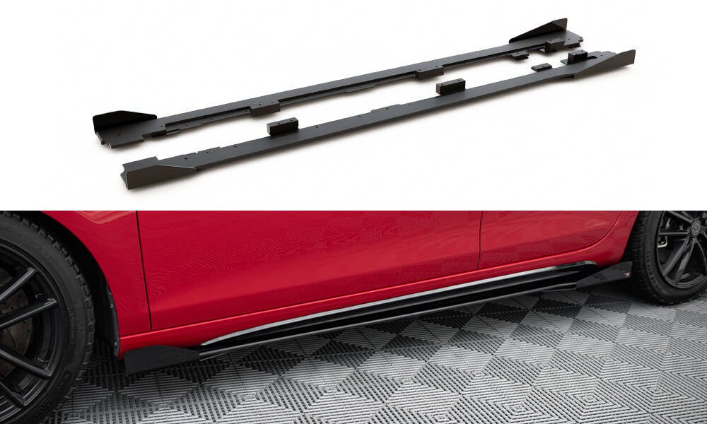 Maxton Design - Robuste Racing Seitenschweller Ansatz für für + Flaps Volkswagen Golf GTI Mk6 - Aerowerk.