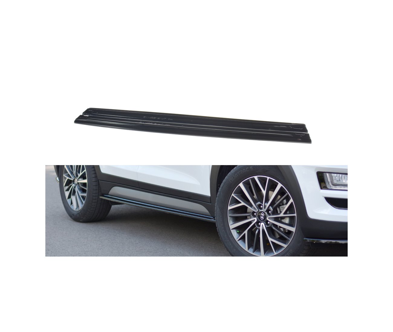 Seitenschweller Ansatz Cup Leisten für Hyundai Tucson Facelift - Aerowerk.