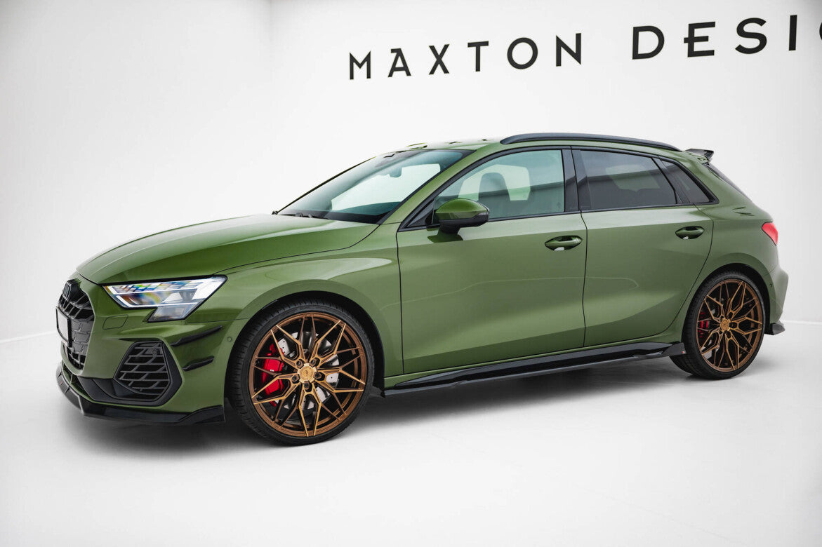 Seitenschweller Ansatz Cup Leisten V.3 für Audi S3 / A3 S-line 8Y Facelift - Aerowerk.
