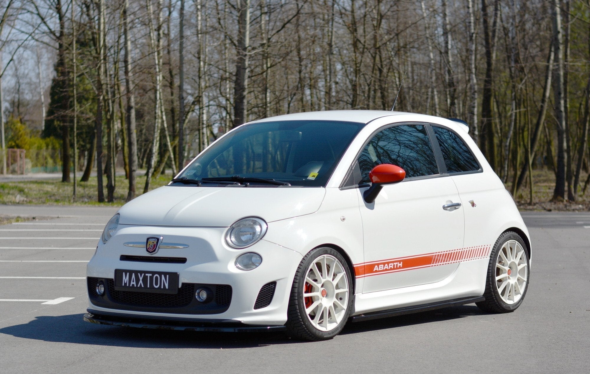 Maxton Design - Seitenschweller Ansatz für Abarth 500 Mk1 - Aerowerk.