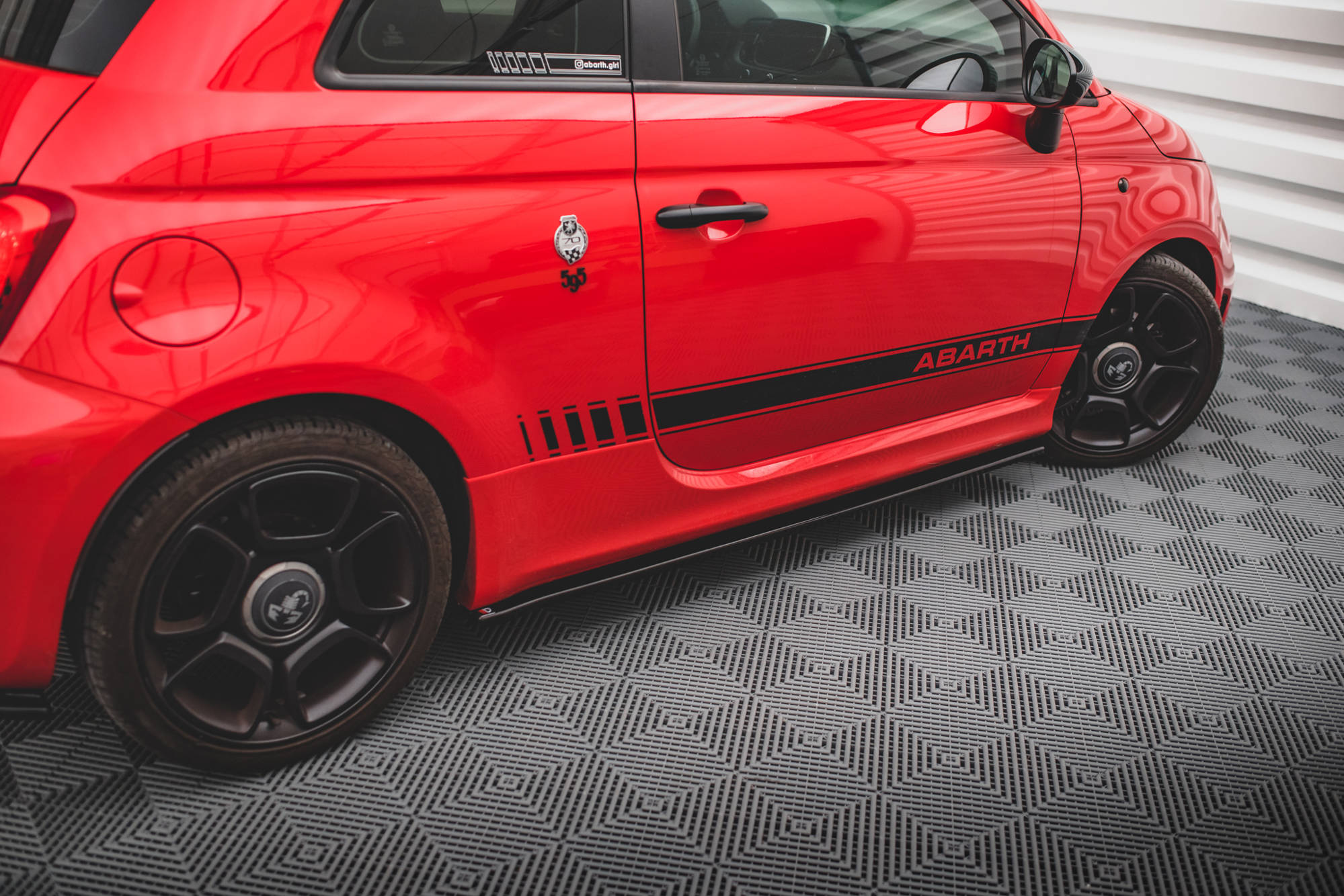 Maxton Design - Seitenschweller Ansatz für Abarth 595 Mk1 Facelift - Aerowerk.