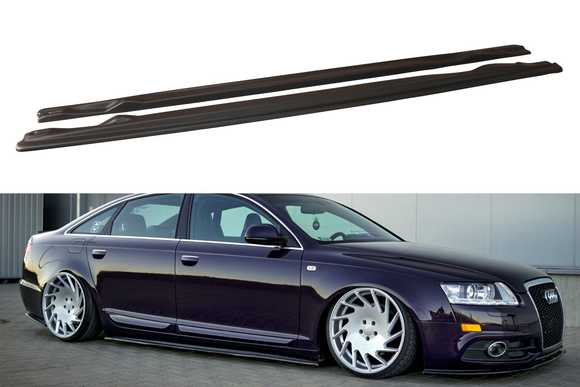 Maxton Design - Seitenschweller Ansatz für AUDI A6 C6 S - LINE FL SEDAN - Aerowerk.