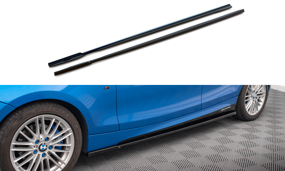 Maxton Design - Seitenschweller Ansatz für BMW 1er M - Paket E87 Facelift - Aerowerk.