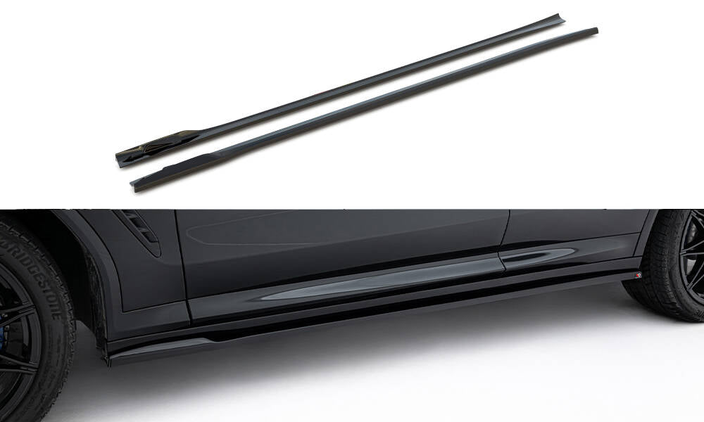 Maxton Design - Seitenschweller Ansatz für BMW X4 M - Paket G02 Facelift - Aerowerk.