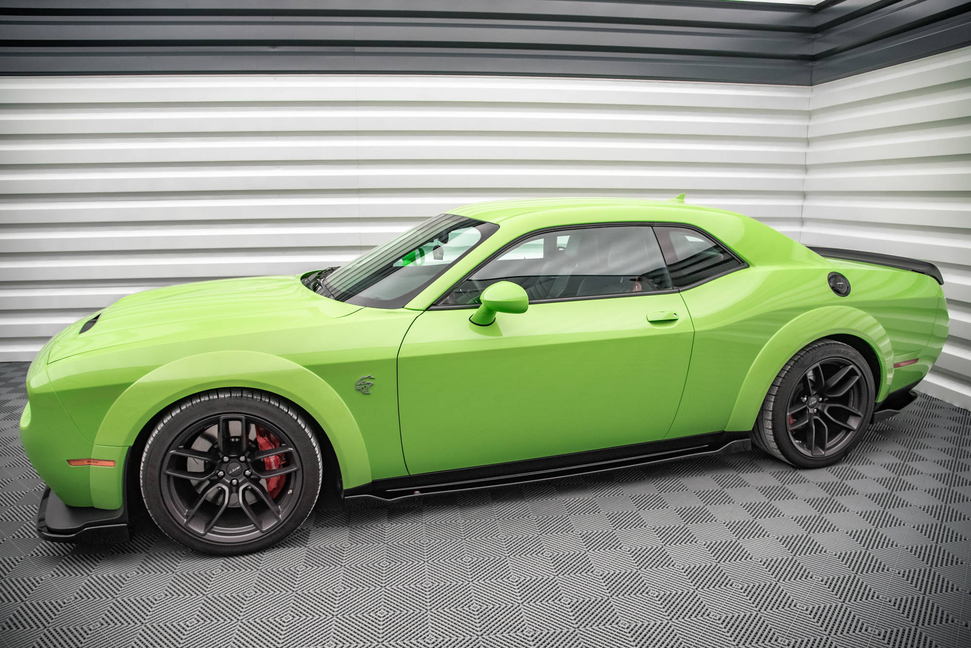 Maxton Design - Seitenschweller Ansatz für Dodge Challenger SRT Hellcat Widebody Mk3 - Aerowerk.