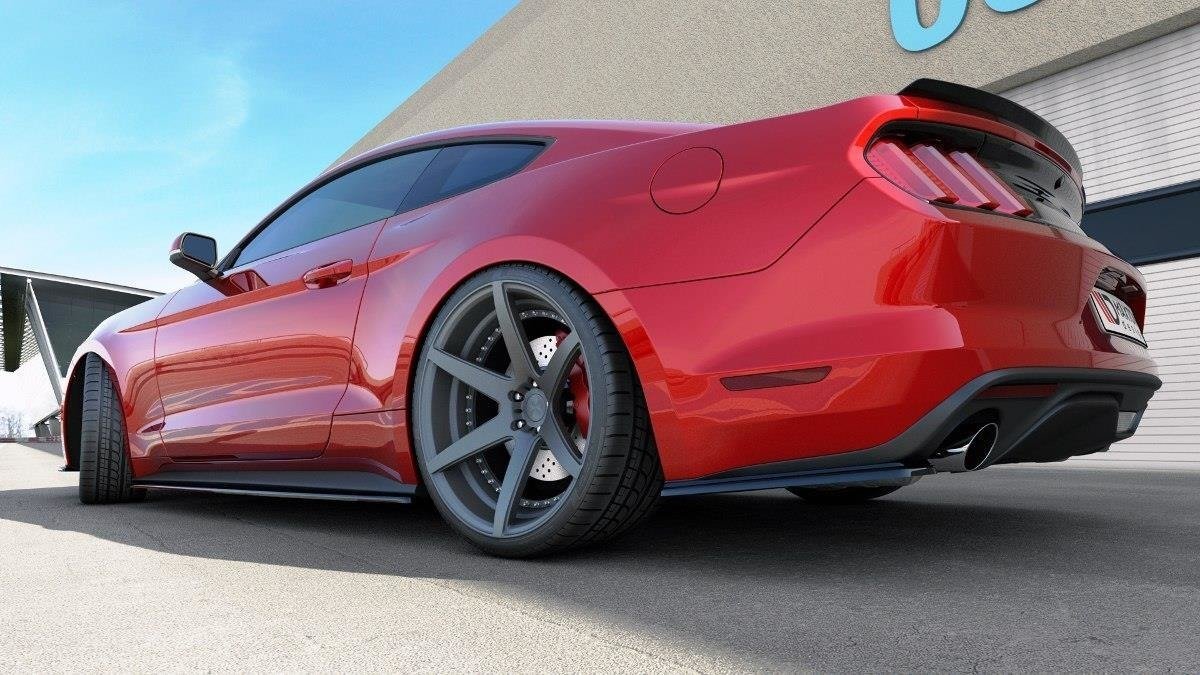 Maxton Design - Seitenschweller Ansatz für Ford Mustang Mk6 - Aerowerk.