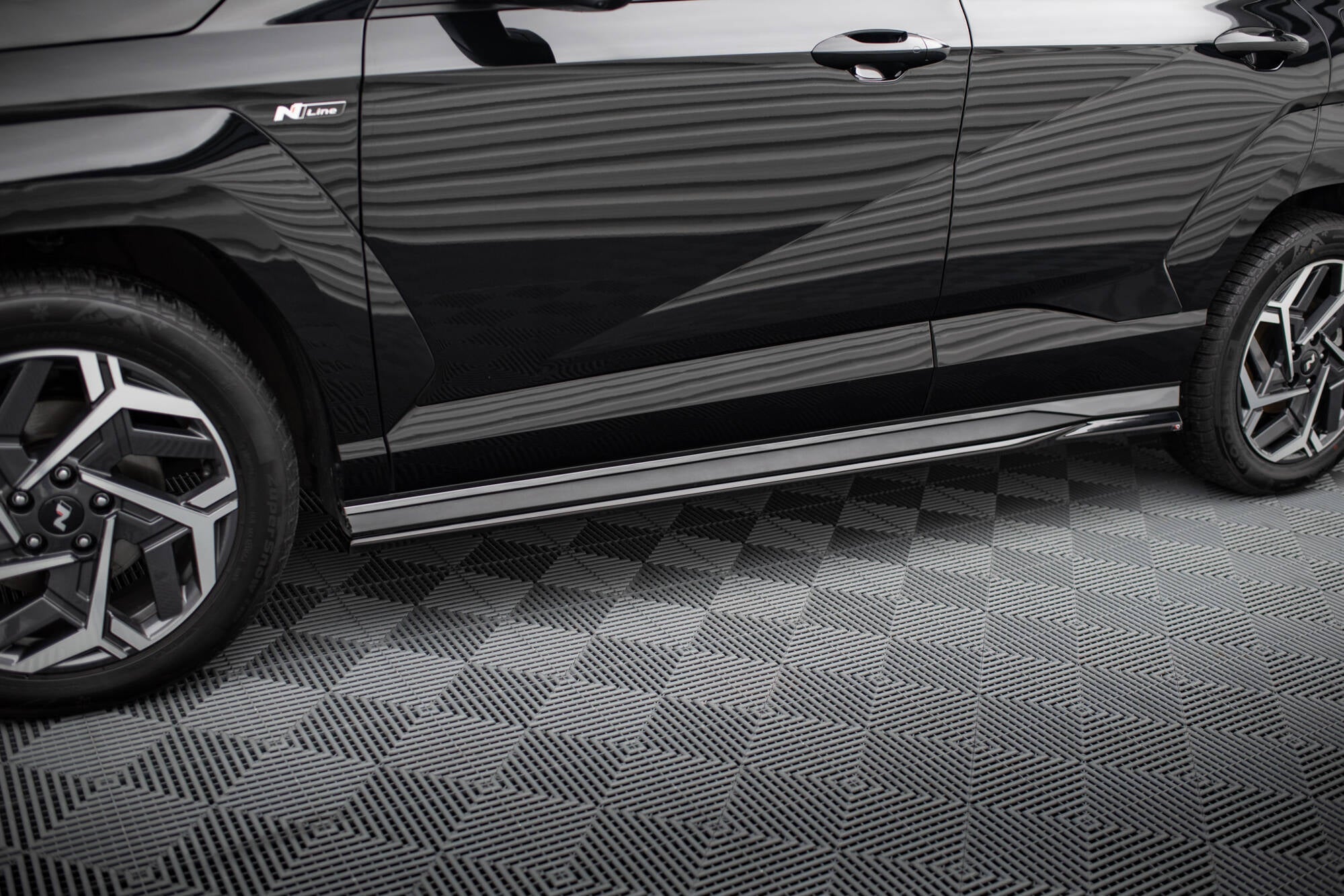 Maxton Design - Seitenschweller Ansatz für Hyundai Kona N - line Mk2 - Aerowerk.