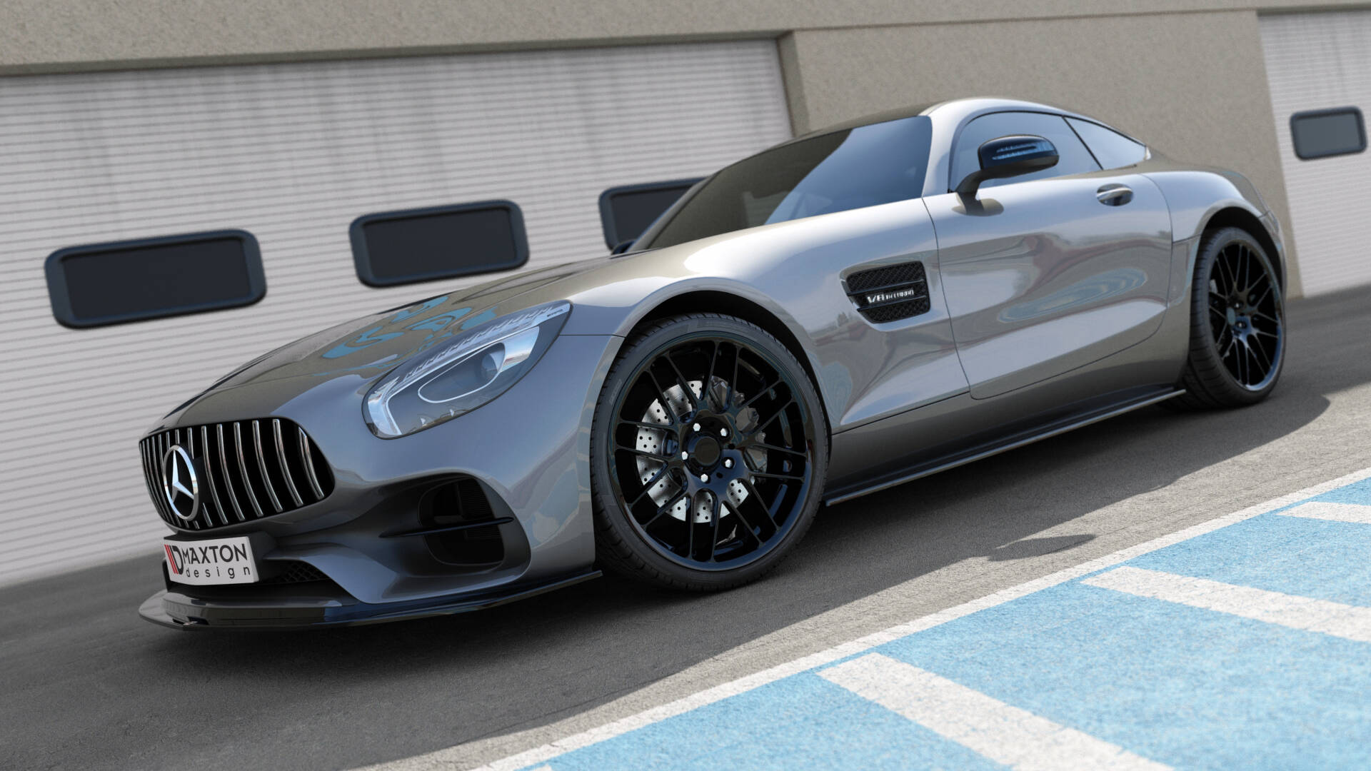 Maxton Design - Seitenschweller Ansatz für Mercedes - AMG GT / GT S C190 Facelift - Aerowerk.