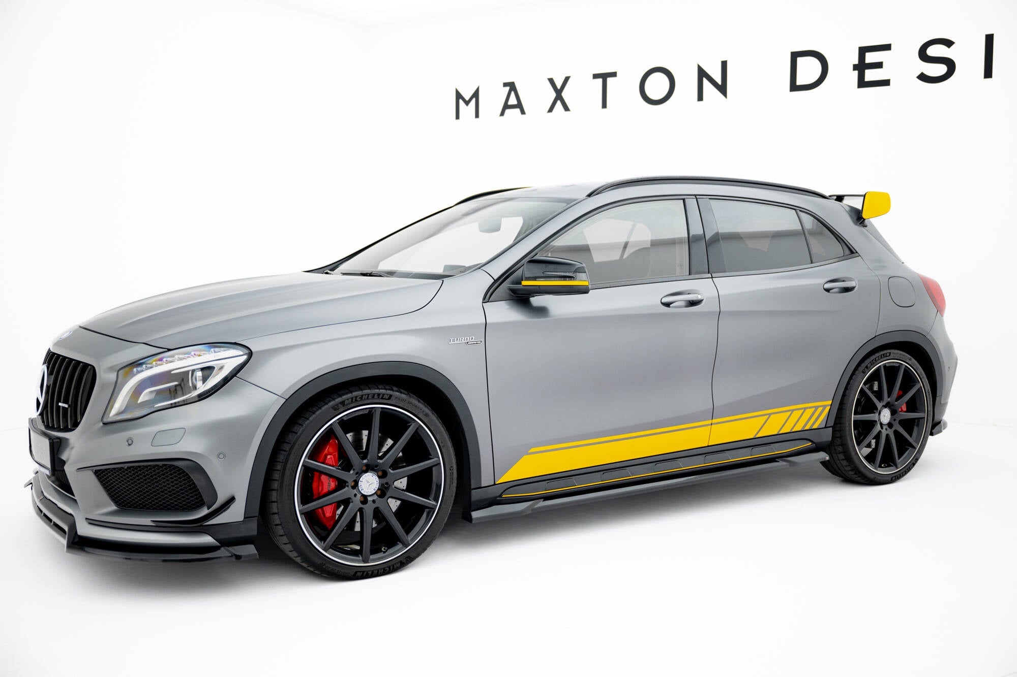 Maxton Design - Seitenschweller Ansatz für Mercedes - Benz GLA 45 AMG X156 Facelift - Aerowerk.